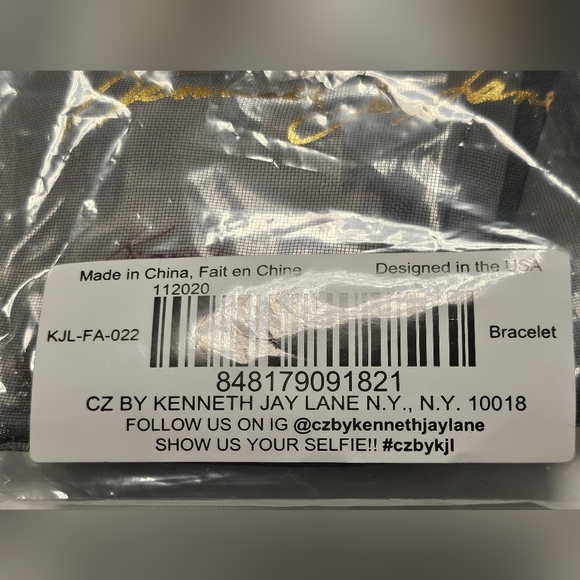 CZ BY KENNETH JAY LANE Delicate Round Tennis Bracelet Cubic Zirconia BRAND NEW - Picture 6 of 7